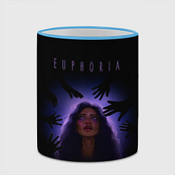 Кружка 3D Euphoria Rue, цвет: 3D-небесно-голубой кант — фото 2