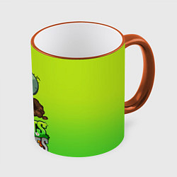 Кружка цветная Plants vs Zombies зомби