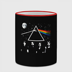 Кружка 3D PINK FLOYD LOGO ПИНК ФЛОЙД НЕБО, цвет: 3D-красный кант — фото 2