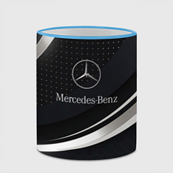 Кружка 3D Mercedes-Benz Sport, цвет: 3D-небесно-голубой кант — фото 2
