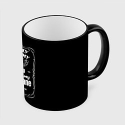 Кружка 3D Самому лучшему папеjack daniels style, цвет: 3D-черный кант