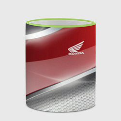 Кружка 3D Honda Текстура, цвет: 3D-светло-зеленый кант — фото 2
