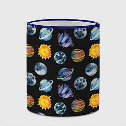 Кружка 3D Планеты космос, цвет: 3D-синий кант — фото 2