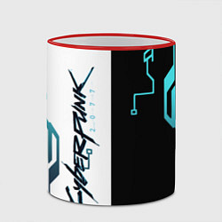 Кружка 3D Cyberpunk 2077 Game, цвет: 3D-красный кант — фото 2