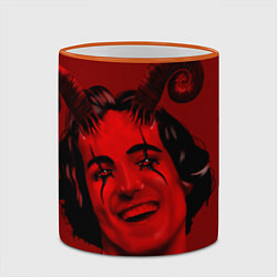 Кружка 3D Damiano David, цвет: 3D-оранжевый кант — фото 2