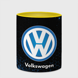 Кружка 3D Volkswagen - Объемный, цвет: 3D-белый + желтый — фото 2
