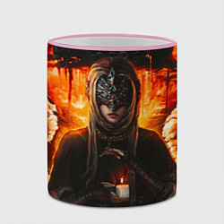 Кружка 3D FIRE KEEPER Dark SOULS III Дарк соулс, цвет: 3D-розовый кант — фото 2