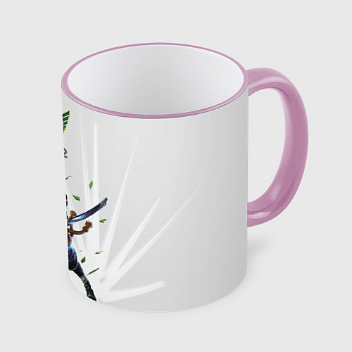 Кружка цветная Yasuo Meme / 3D-Розовый кант – фото 1