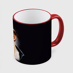 Кружка цветная David Bowie Smoking