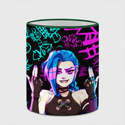 Кружка 3D JINX ДЖИНКС NEON PATTERN, цвет: 3D-зеленый кант — фото 2