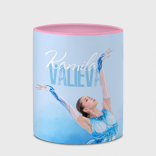 Кружка цветная Камила Валиева ROC / 3D-Белый + розовый – фото 2