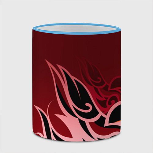 Кружка цветная ТОМА GENSHIN IMPACT / 3D-Небесно-голубой кант – фото 2