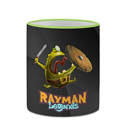 Кружка 3D Rayman Legends Black, цвет: 3D-светло-зеленый кант — фото 2