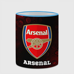 Кружка 3D АРСЕНАЛ Arsenal Разводы, цвет: 3D-небесно-голубой кант — фото 2
