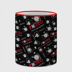 Кружка 3D Photographer Фотограф, цвет: 3D-красный кант — фото 2