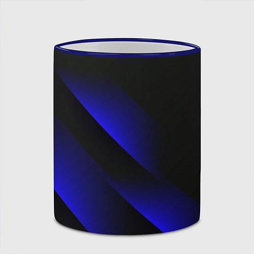Кружка цветная Blue Fade 3D Синий градиент / 3D-Синий кант – фото 2