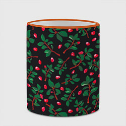 Кружка 3D Лепетски и листья, цвет: 3D-оранжевый кант — фото 2