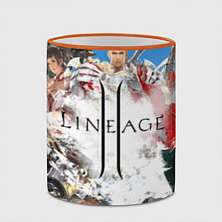 Кружка 3D Hero of Lineage, цвет: 3D-оранжевый кант — фото 2