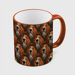 Кружка 3D Dog patternt, цвет: 3D-оранжевый кант