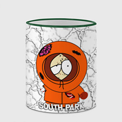 Кружка 3D Мультфильм Южный парк Кенни South Park, цвет: 3D-зеленый кант — фото 2