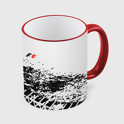 Кружка 3D F1 Формула 1 Mini Logo, цвет: 3D-красный кант