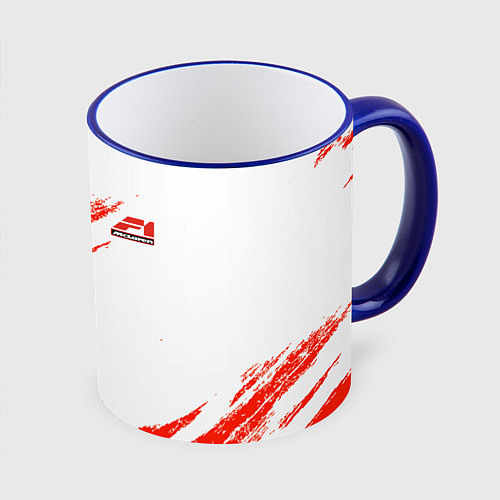Кружка цветная F1 RED SPORT / 3D-Синий кант – фото 1