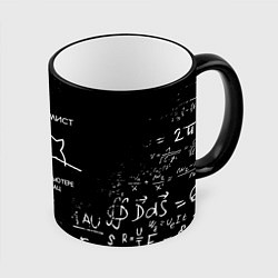 Кружка цветная КОТ ПРОГРАММИСТ ФОРМУЛЫ