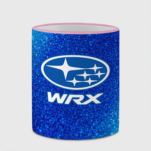 Кружка цветная SUBARU WRX Шум / 3D-Розовый кант – фото 2