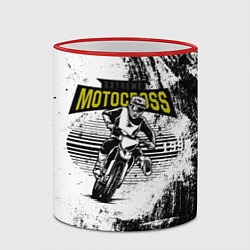 Кружка 3D Motocross Мотокросс, цвет: 3D-красный кант — фото 2