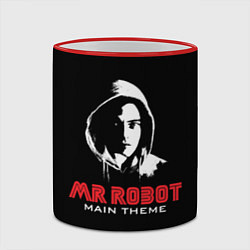 Кружка 3D MR ROBOT Хакер, цвет: 3D-красный кант — фото 2