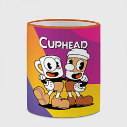 Кружка 3D Cuphead Show Чашечки, цвет: 3D-оранжевый кант — фото 2