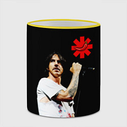 Кружка 3D Red Hot Chili Peppers RHCP, цвет: 3D-желтый кант — фото 2