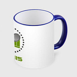 Кружка 3D TENNIS Теннис, цвет: 3D-синий кант