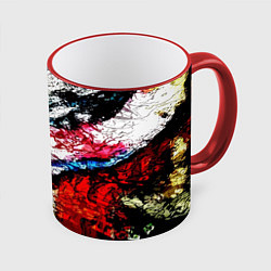 Кружка 3D Fashion pattern Abstraction Impression, цвет: 3D-красный кант