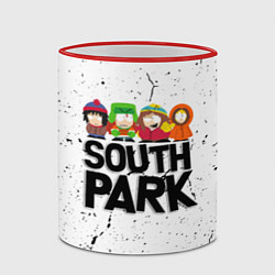 Кружка 3D Южный парк мультфильм - персонажи South Park, цвет: 3D-красный кант — фото 2