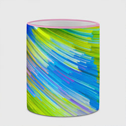 Кружка 3D Color vanguard pattern Raster, цвет: 3D-розовый кант — фото 2