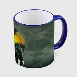 Кружка 3D S T A L K E R 2 Heart of Chernobyl Сталкер 2 Сердц, цвет: 3D-синий кант