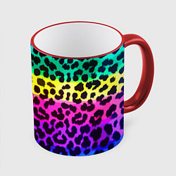 Кружка цветная Leopard Pattern Neon