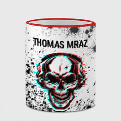 Кружка 3D Thomas Mraz - ЧЕРЕП - Краска, цвет: 3D-красный кант — фото 2