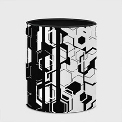 Кружка 3D Шесть граней, цвет: 3D-белый + черный — фото 2