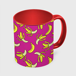 Кружка цветная Banana pattern Summer Color