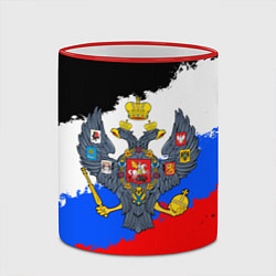 Кружка 3D Россия - имперский герб, цвет: 3D-красный кант — фото 2