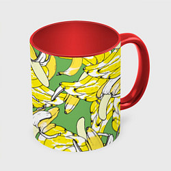 Кружка цветная Banana pattern Summer Food