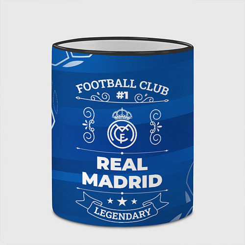 Кружка цветная Real Madrid FC 1 / 3D-Черный кант – фото 2