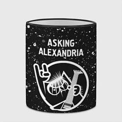 Кружка 3D Asking Alexandria - КОТ - Краска, цвет: 3D-черный кант — фото 2