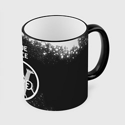 Кружка 3D Suicide Silence - КОТ - Брызги, цвет: 3D-черный кант