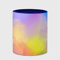 Кружка 3D Красочный неон, цвет: 3D-белый + синий — фото 2