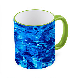 Кружка 3D Vanguard abstraction Water, цвет: 3D-светло-зеленый кант