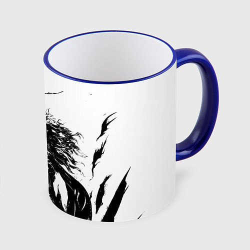 Кружка цветная МАЛЕНИЯ ELDEN RING ЭЛДЕН РИНГ / 3D-Синий кант – фото 1