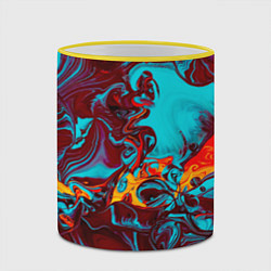 Кружка 3D Каляка-маляка, цвет: 3D-желтый кант — фото 2